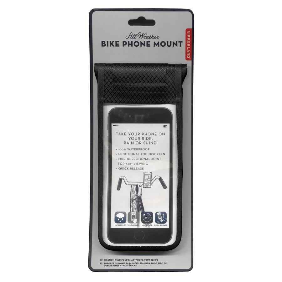 Kikkerland All Weather Bike Phone Mount US147 on display card