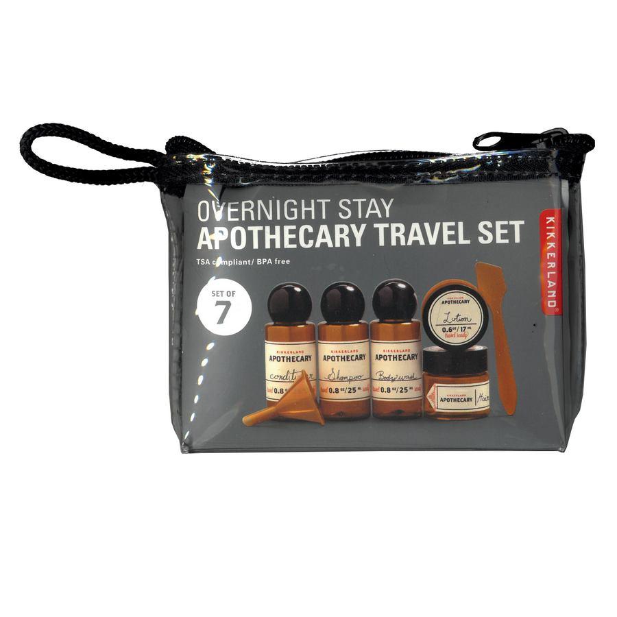 Kikkerland Mini Apothecary Travel Set SH36 in pouch