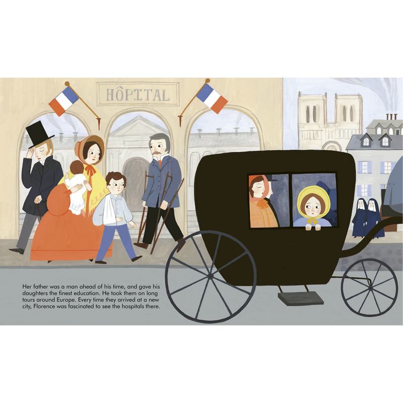 Little People Big Dreams Florence Nightingale Hardback Book inside