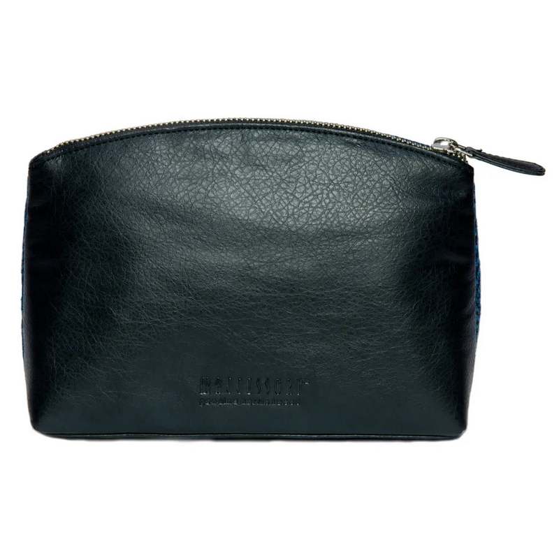 Maccessori Cosmetic Bag Turquoise Herringbone Harris Tweed CB4009-1904B2 back
