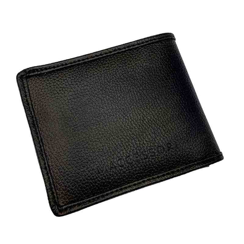 Maccessori Harris Tweed Trifold Gents Wallet Blue Check back