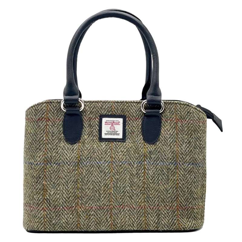 Maccessori Top Handle Bag Country Green Harris Tweed CB2301-C001T front