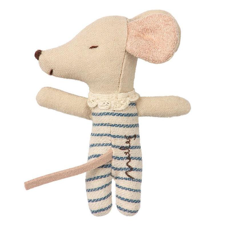 Maileg Sleepy-Wakey Mouse Boy asleep