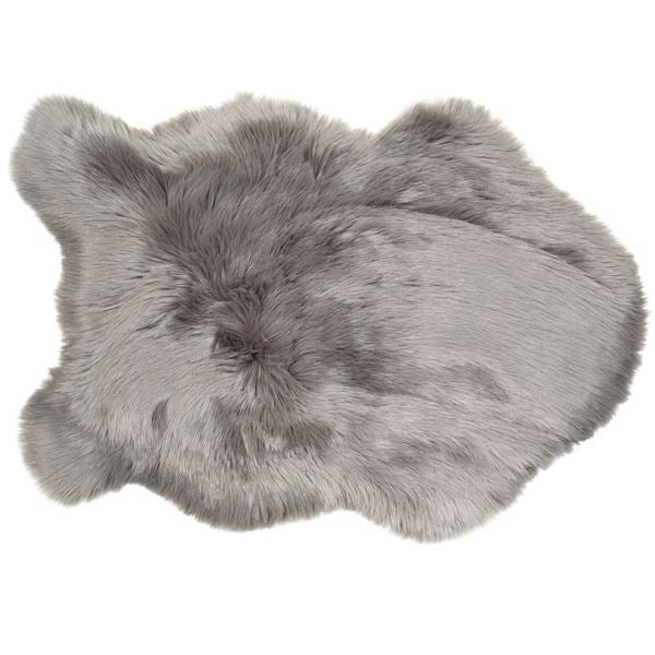 Malini Faux Sheepskin Snug Rug Grey