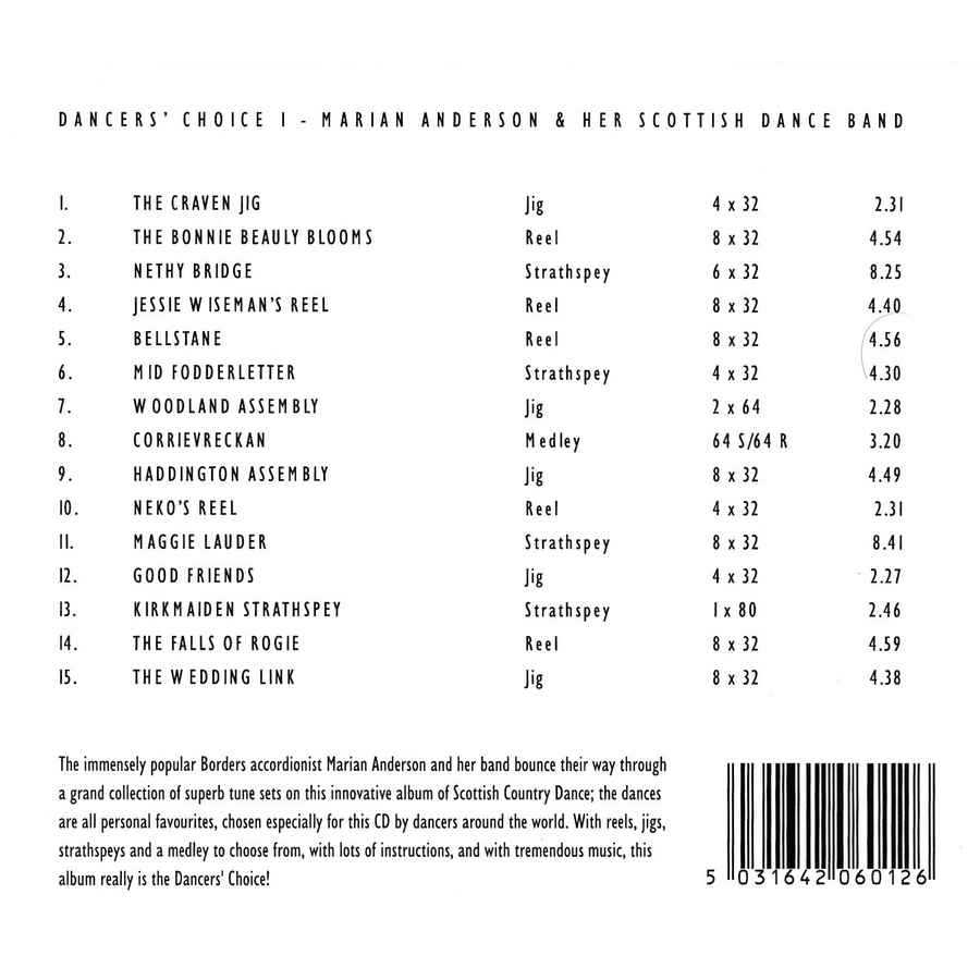 Marian Anderson & Her Scottish Dance Band - Dancers' Choice Volume 1