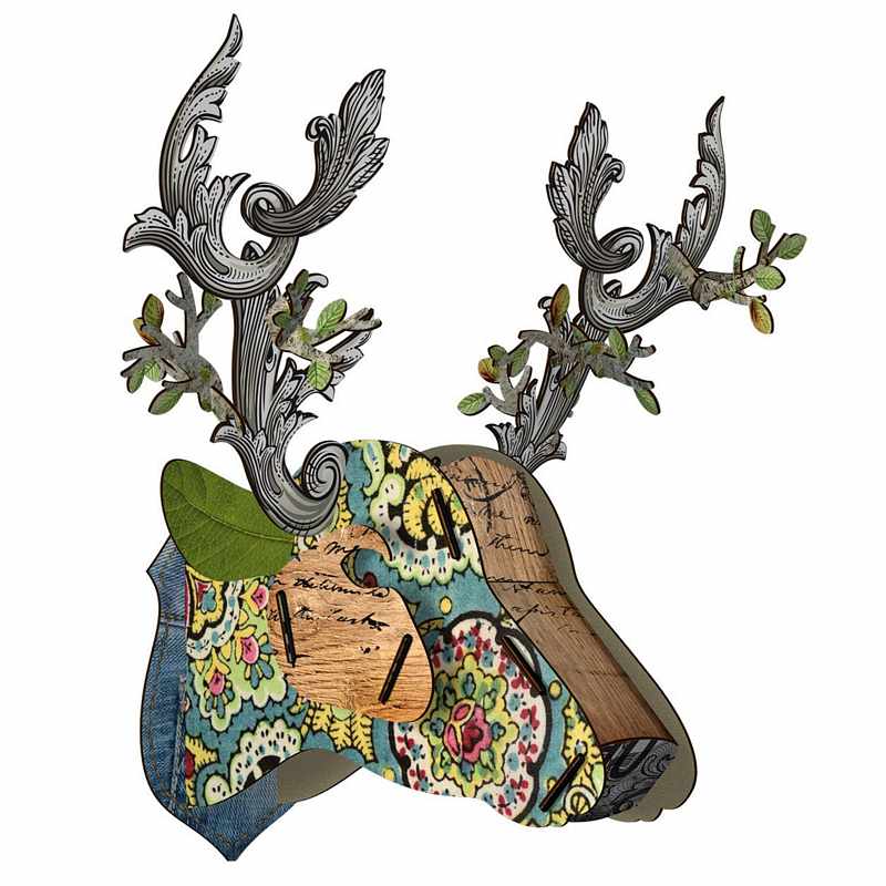 Miho Stags Head Big Deer Jeans - The Emperor