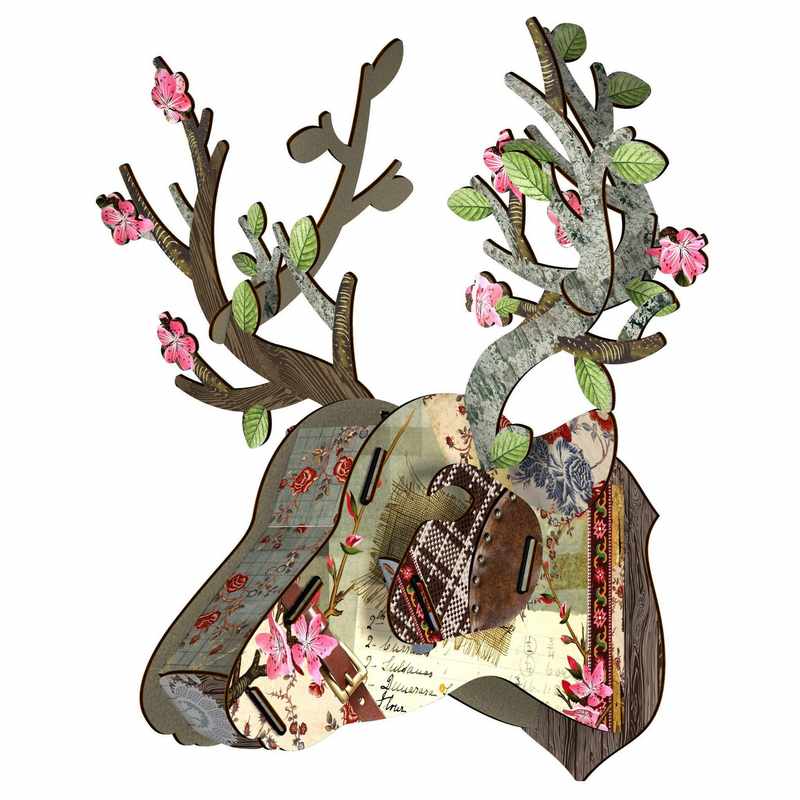 Miho Stags Head Trophy Deer Tres Chic