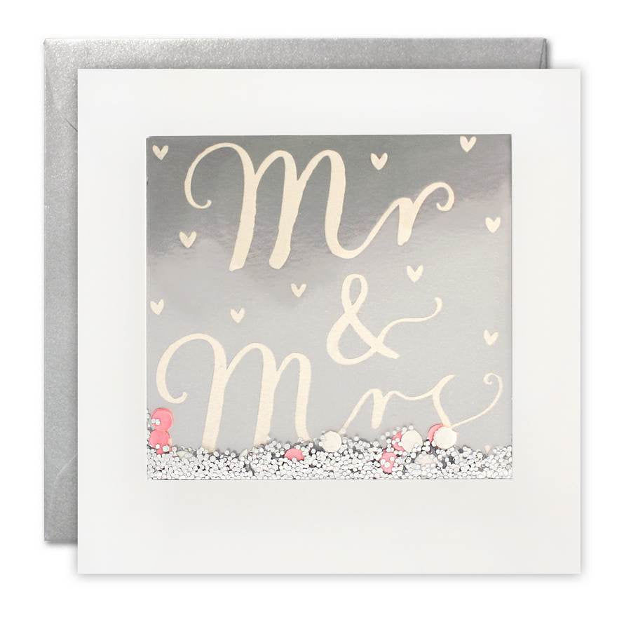 Mr & Mrs Wedding Shakies Card PT2895