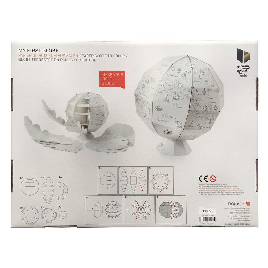 My First Globe box back