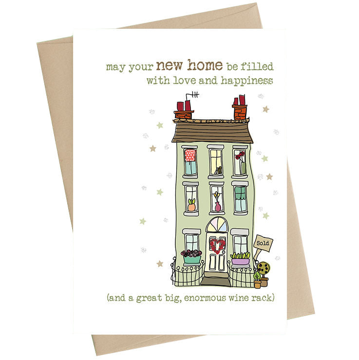 New Home And Wine Rack Card