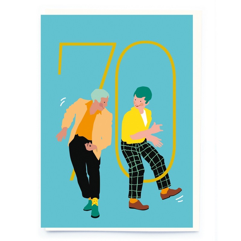 Noi Publishing Birthday Card Mens Age 70 CL008 front