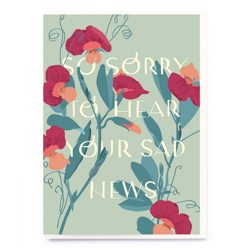 Noi Publishing Greetings Card So Sorry To Hear Your Sad News CF012 front