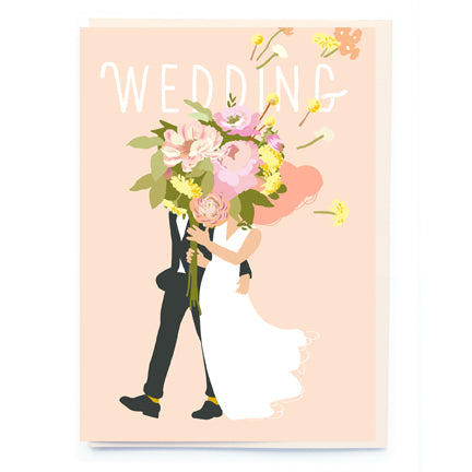 Noi Publishing Greetings Card Wedding Large Bouquet BN017 front