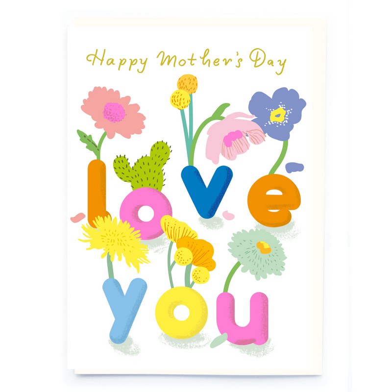 Noi Publishing Love You Vases Happy Mothers Day Card NL247 front