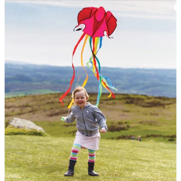 Octopus Kite with child