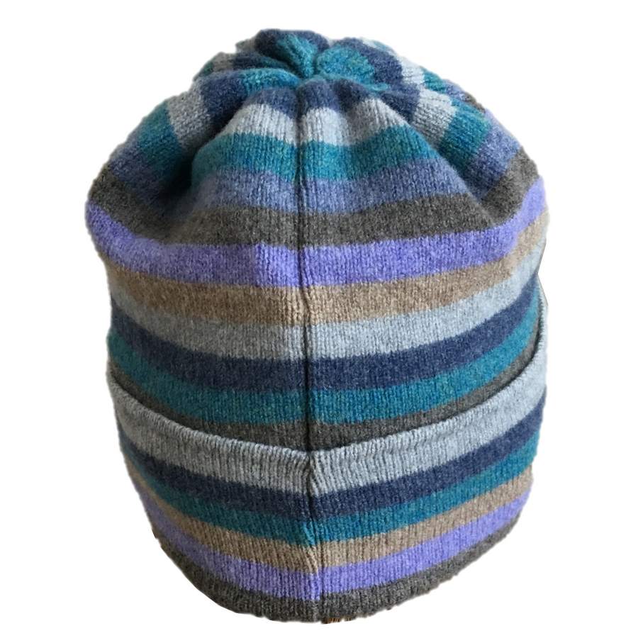 Old School Beauly Knitwear - Inverness Blue Skies Hat back