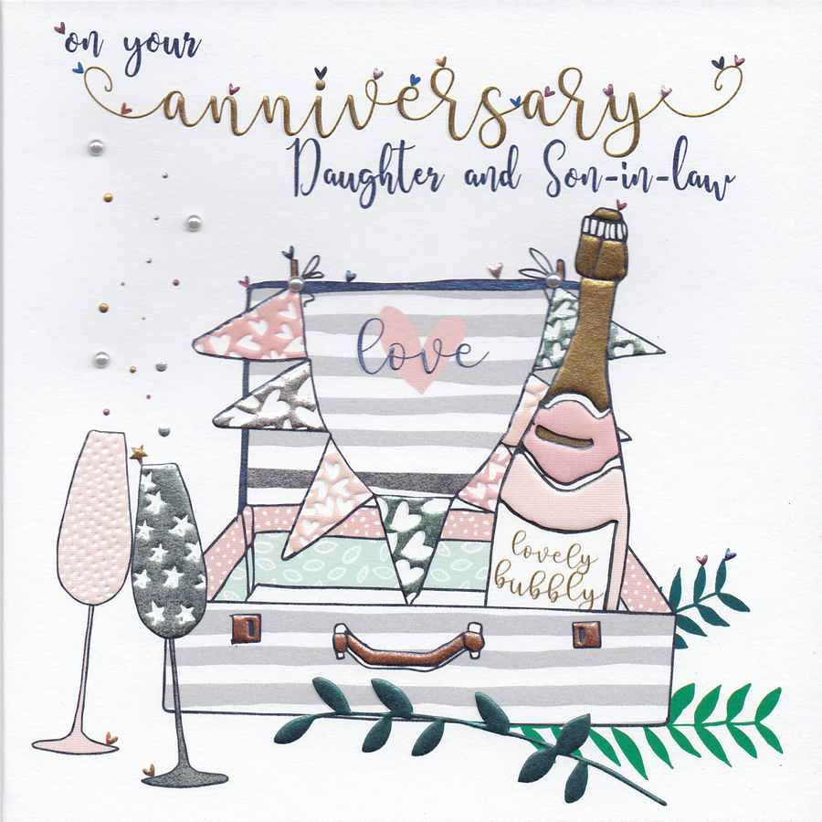 On Your Anniversary Daughter and Son-in-Law card