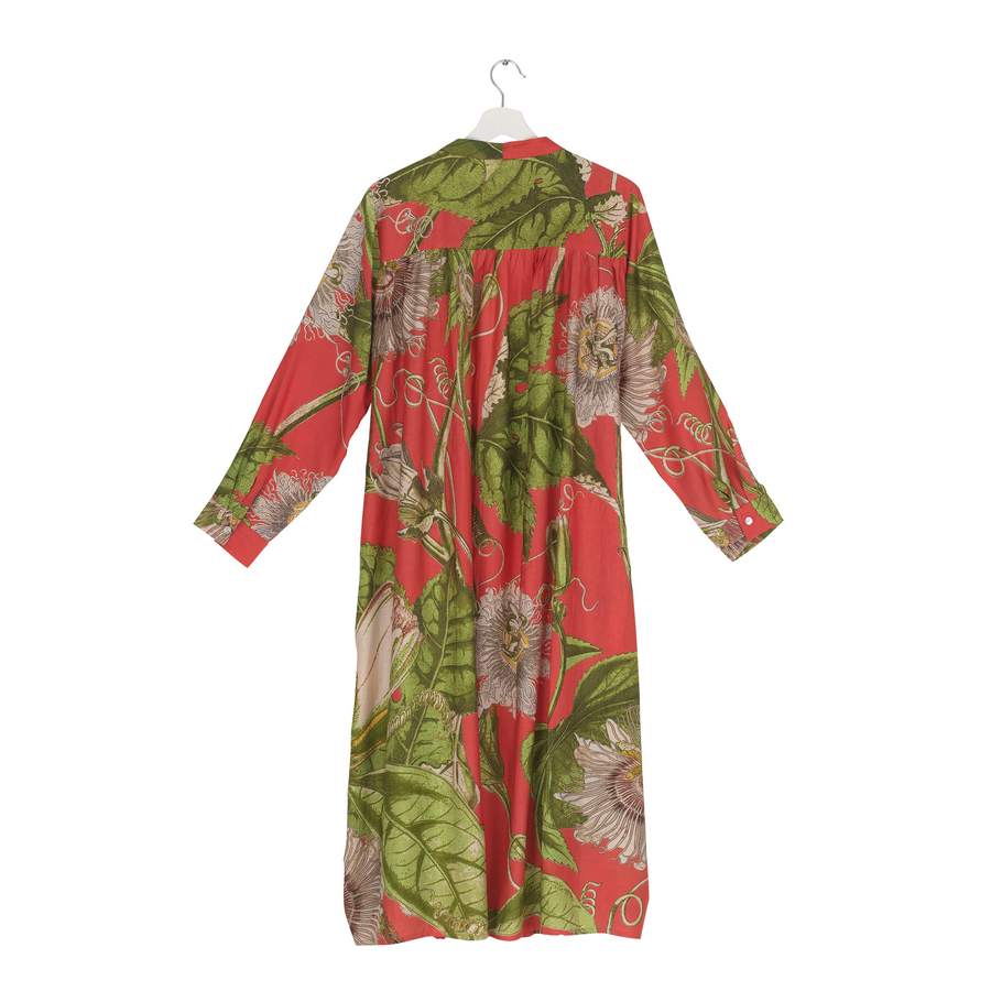 One Hundred Stars Duster Passion Flower Scarlet Red back