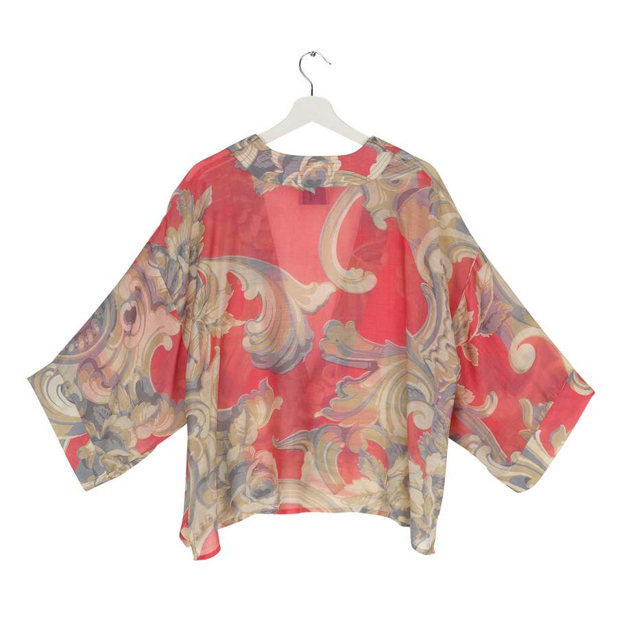 One Hundred Stars Kimono Plaster Roses Pink back