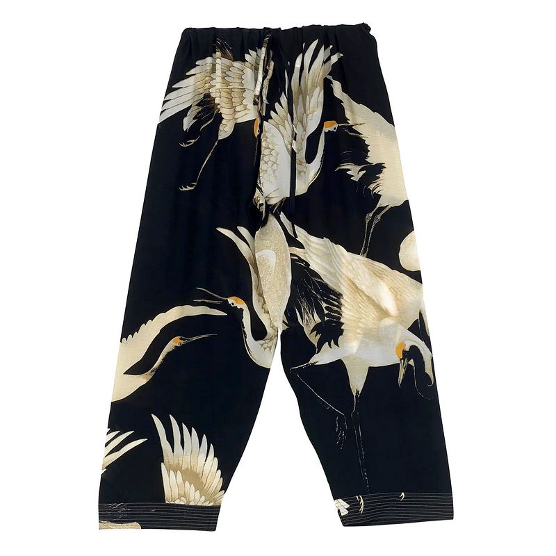 One Hundred Stars Lounge Pants Stork Black PANSTKBLK front