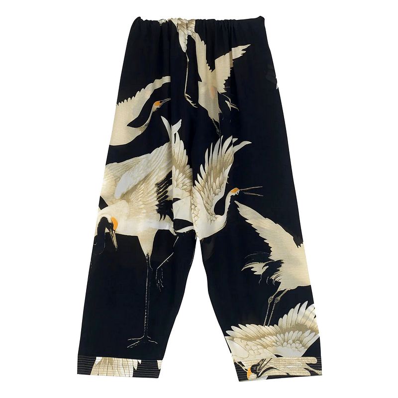 One Hundred Stars Lounge Pants Stork Black PANSTKBLK back