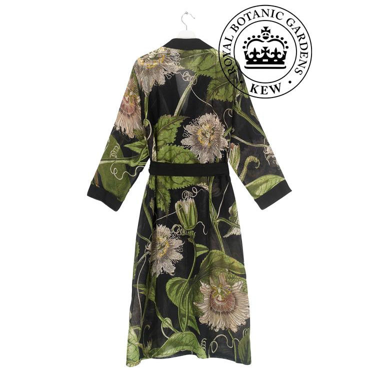 One Hundred Stars Passion Flower Black Gown back