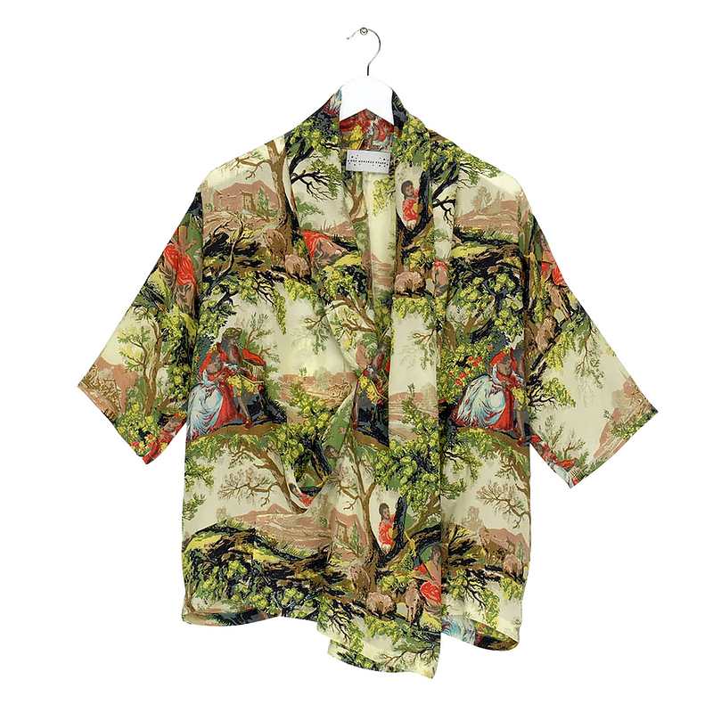 One Hundred Stars Rachel Top Country Toile Natural TPRCTY front