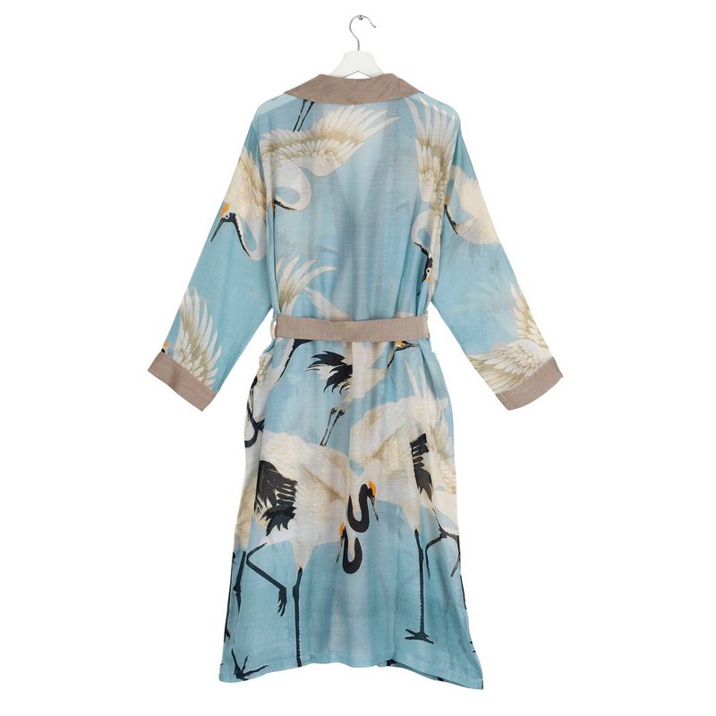 One Hundred Stars Stork Gown Sky Blue GWNSTOSKY on hanger back