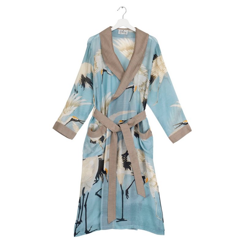 One Hundred Stars Stork Gown Sky Blue GWNSTOSKY on hanger front