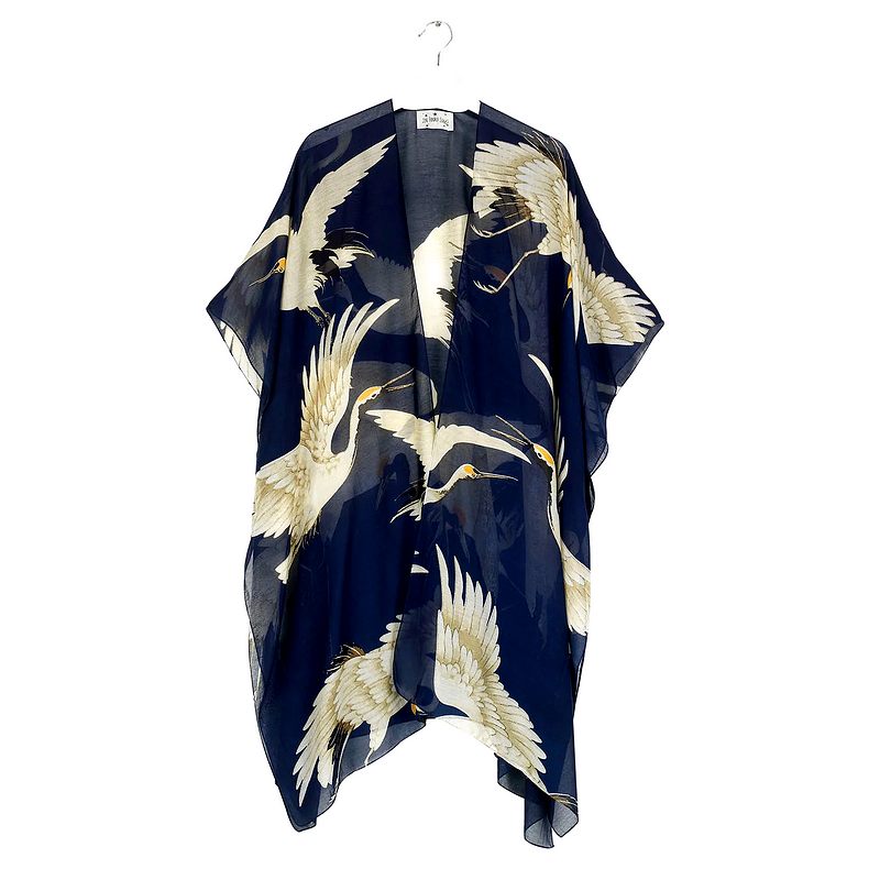 One Hundred Stars Stork Navy Throwover THRSTONAV front