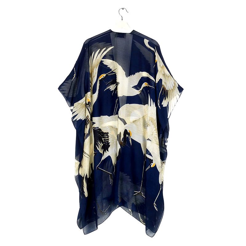 One Hundred Stars Stork Navy Throwover THRSTONAV back