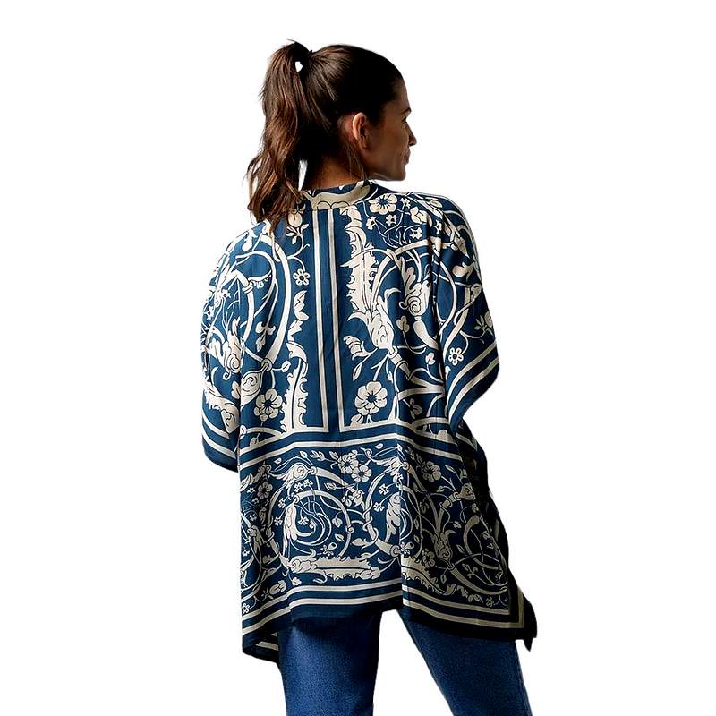 One Hundred Stars Tunic Top Jaiper Blue TPTJAIBLU on model back