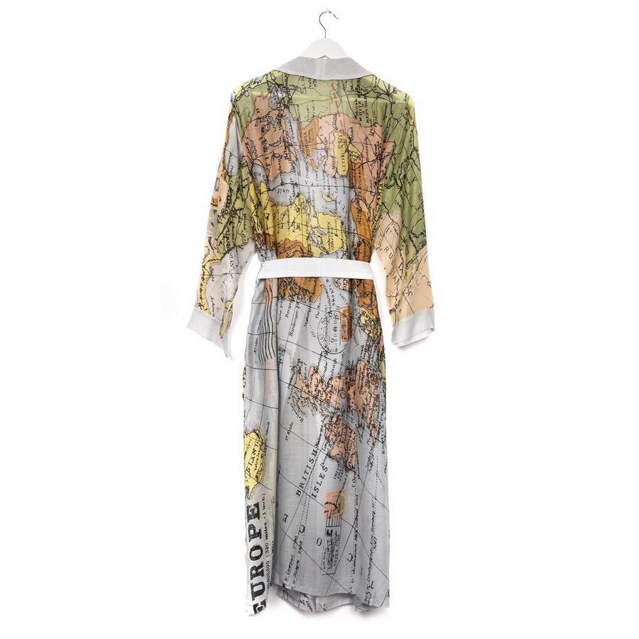 One Hundred Stars Europe Map Dressing Gown back