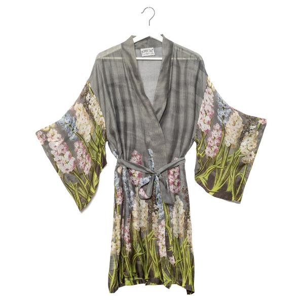 One Hundred Stars Hyacinth Boho Kimono front