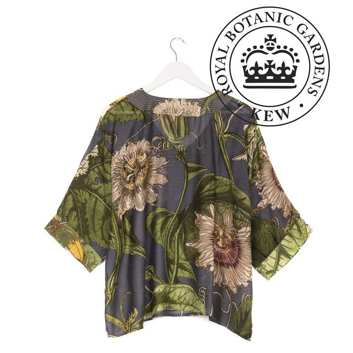 One Hundred Stars Kew Passion Flower Grey Top back