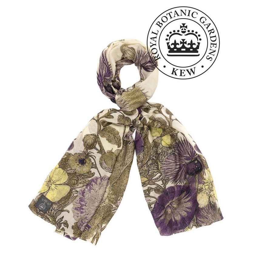 One Hundred Stars Kew Thistle Purple Scarf