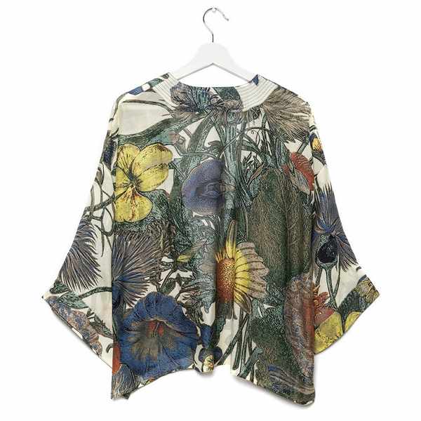 One Hundred Stars Royal Botanic Gardens Thistle Kimono back