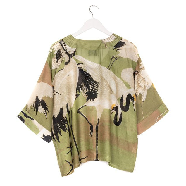 One Hundred Stars Stork Green Top back