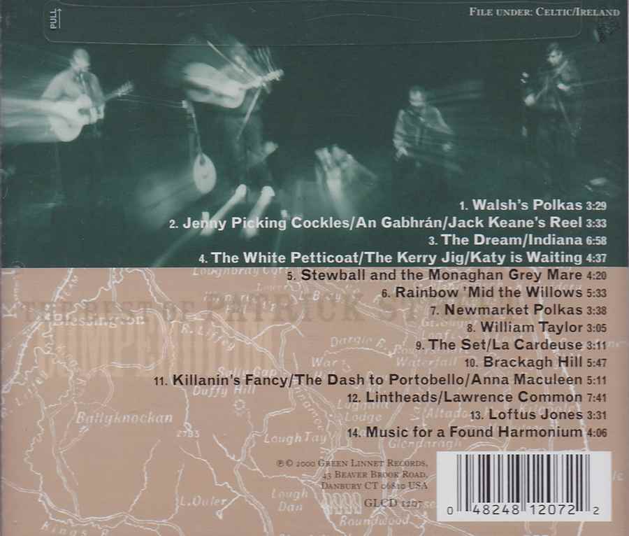 Patrick Street - Compendium The Best Of Patrick Street GLCD1207 Track List inlay