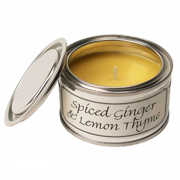 Pintail Candles Spiced Ginger & Lemon Thyme Scented Candle in Paint Pot Tin