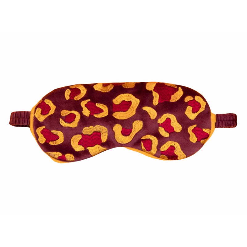 Powder Design Velvet Eye Mask Leopard Damson main