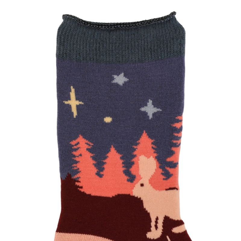 Powder Designs Bamboo Ladies Socks Winter's Eve SOC544 detail