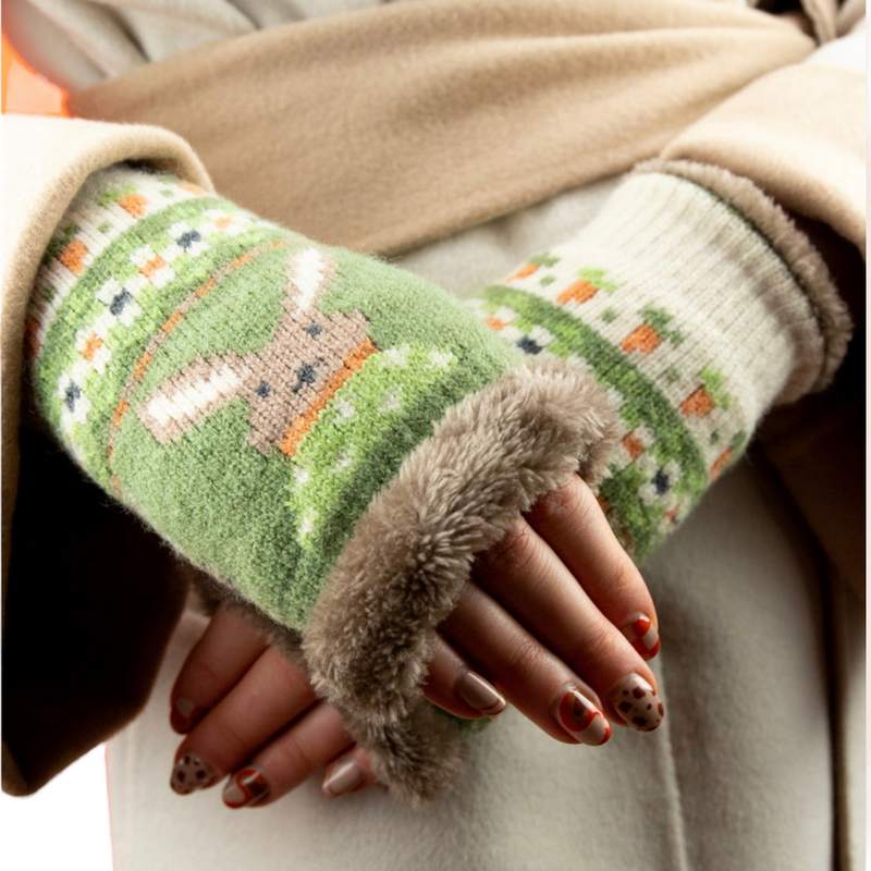 Powder Designs Cosy Wrist Warmers Bunny & Carrot COS98 main