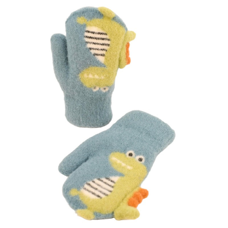 Powder Designs Kid's Powder Pal Mittens Ice Dino PPM10 main