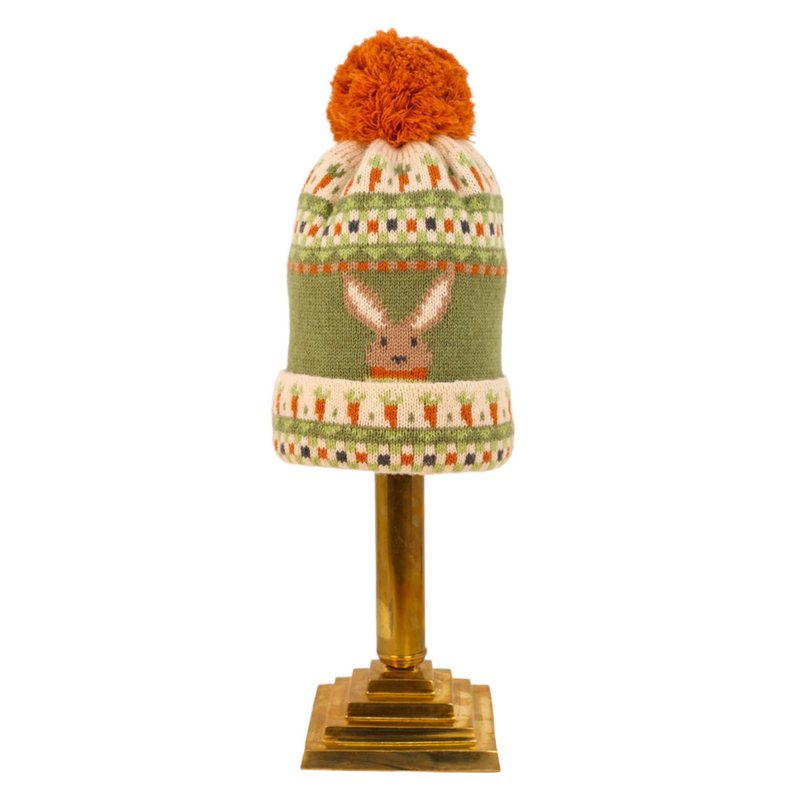 Powder Designs Kids Cosy Knitted Hat Bunny & Carrot COS97 main