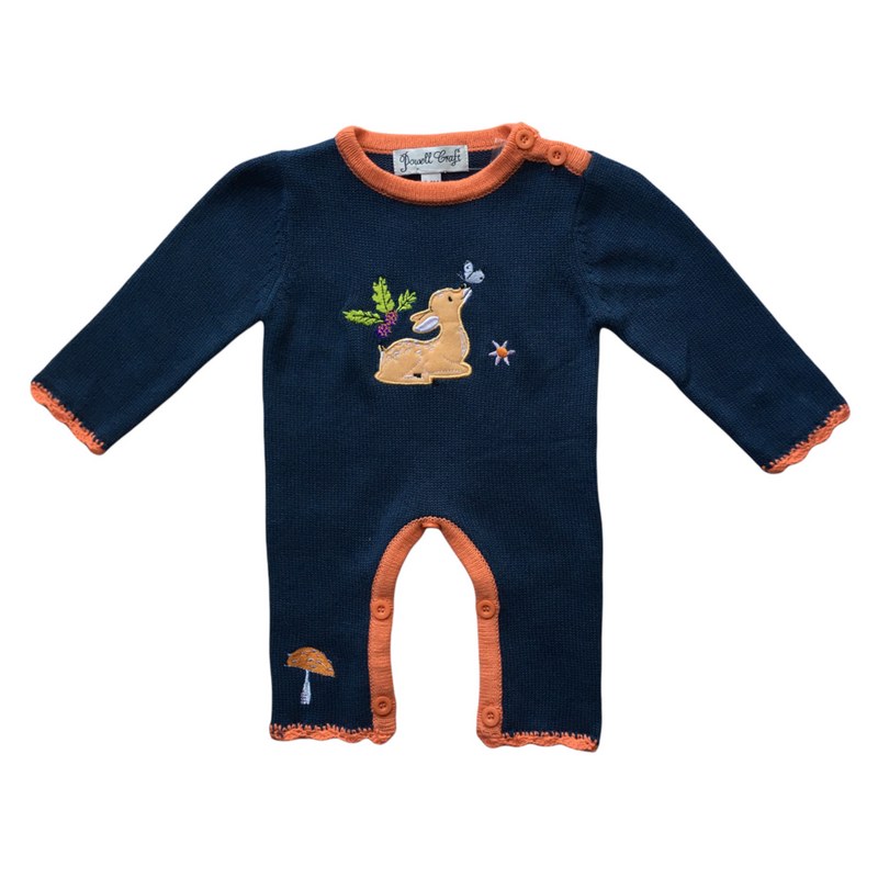 Powell Craft Enchanted Forest Hand Knitted Long-sleeved Jumpsuit front