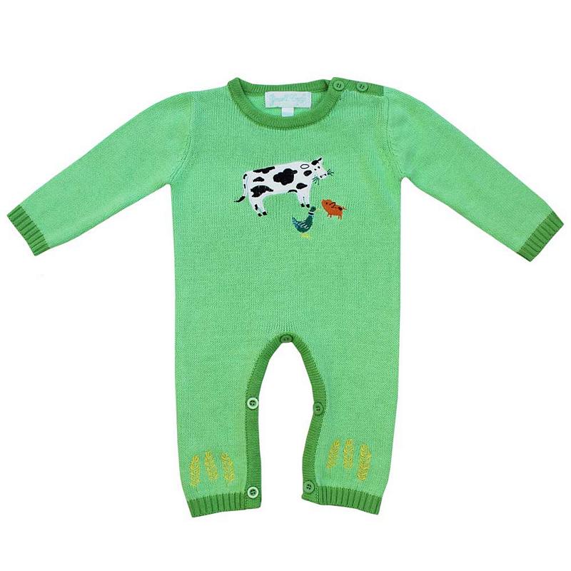 Powell Craft Farmyard Knitted Jumpsuit HKFM18 front
