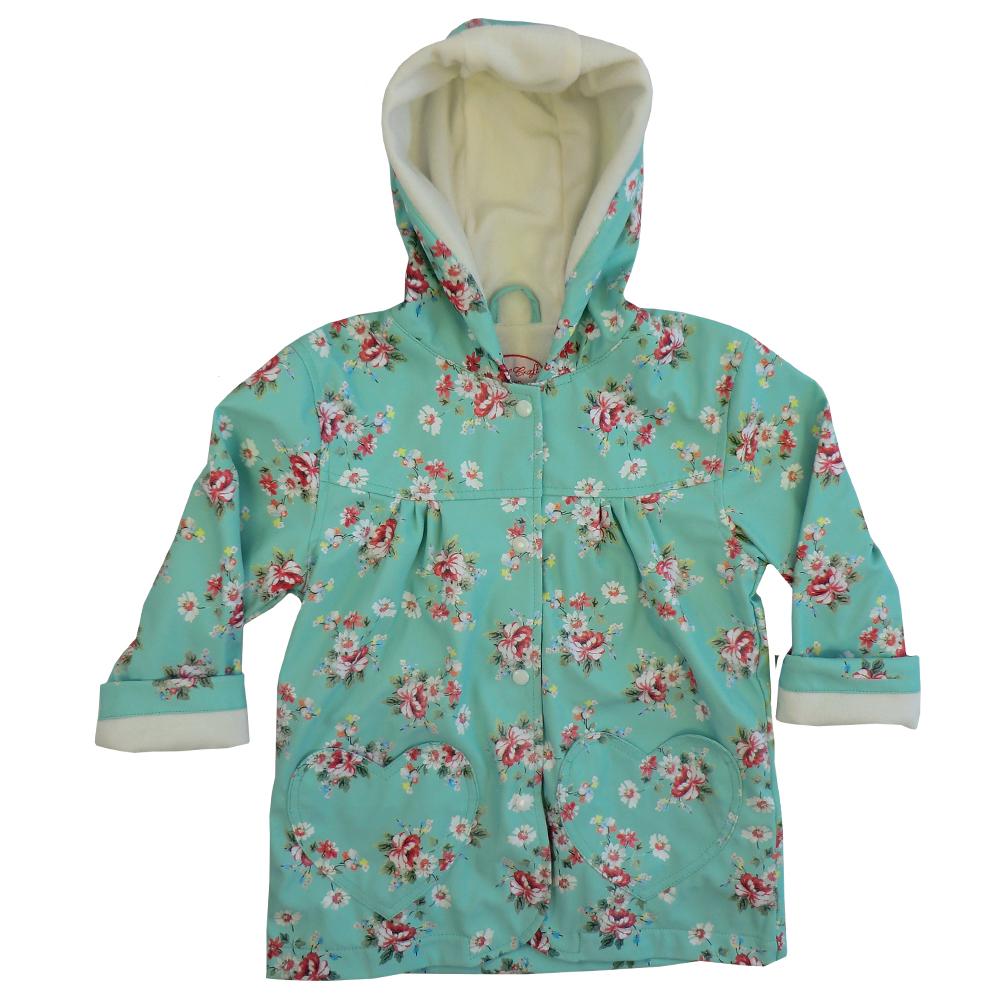Powell Craft Blue Floral Raincoat Child s Coat