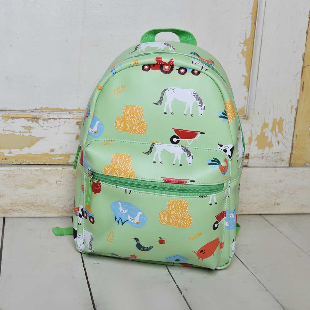 On The Farm Farm Print Backpack