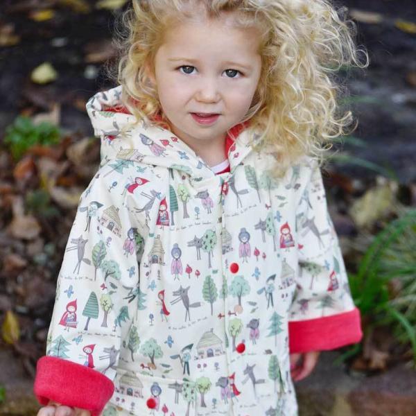 Powell Craft Red Riding Hood Print Raincoat RMRR on girl